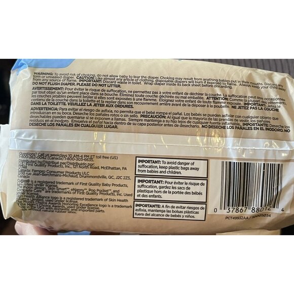 42~Cuties Complete Care Baby Diapers, Size 0 Newborn, 1~Packs of 42 - Picture 9 of 11